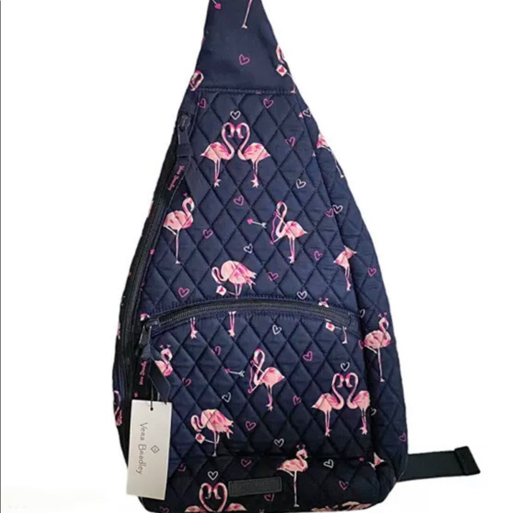 NWT Vera Bradley Flirty Flamingo Sling B